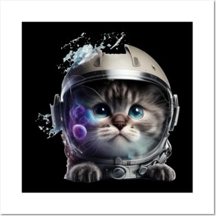 Astronaut Cat Posters and Art